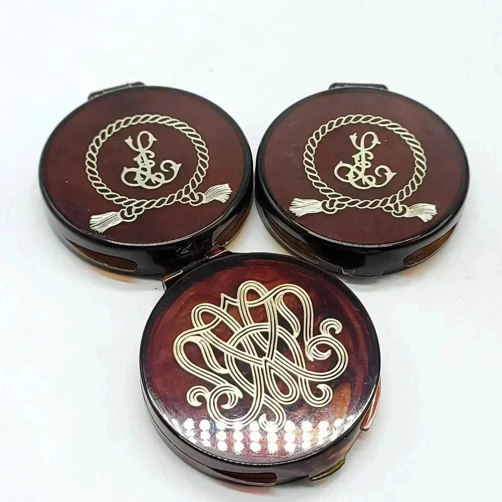 Vintage Estee Lauder Youth Dew Compact Powder Honey Glow 4/10 oz. LOT OF 3